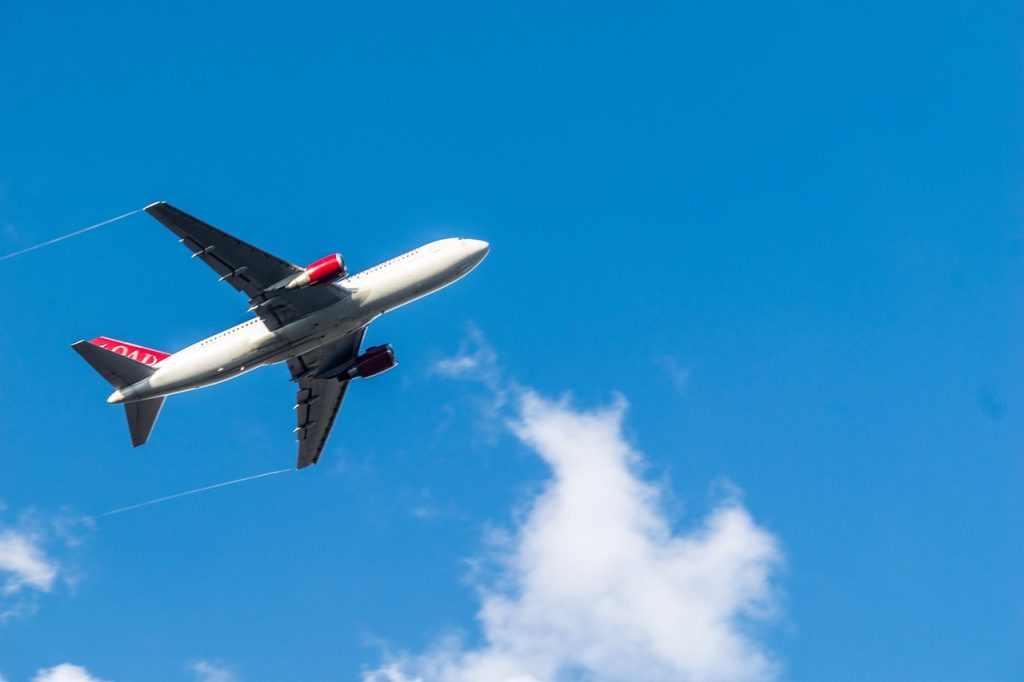airplane, aircraft, sky, flight, nature, jet, transportation system, blue airplane